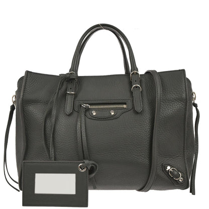 Balenciaga Gray Papier A6 2way Shoulder Handbag