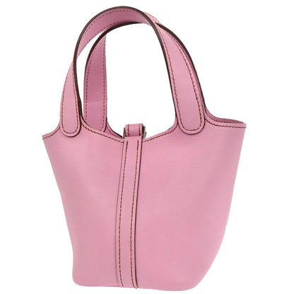 Hermes Pink Swift Picotin Lock 14 Micro Handbag