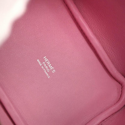 Hermes Pink Swift Picotin Lock 14 Micro Handbag