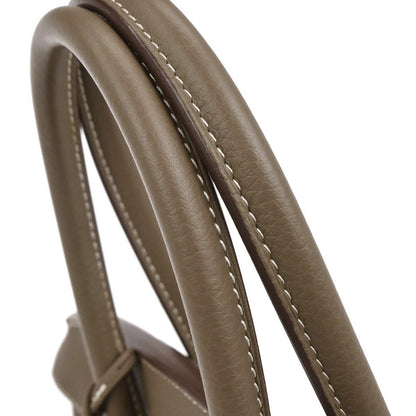 Hermes Etoupe Gray Togo Birkin 30 Handbag