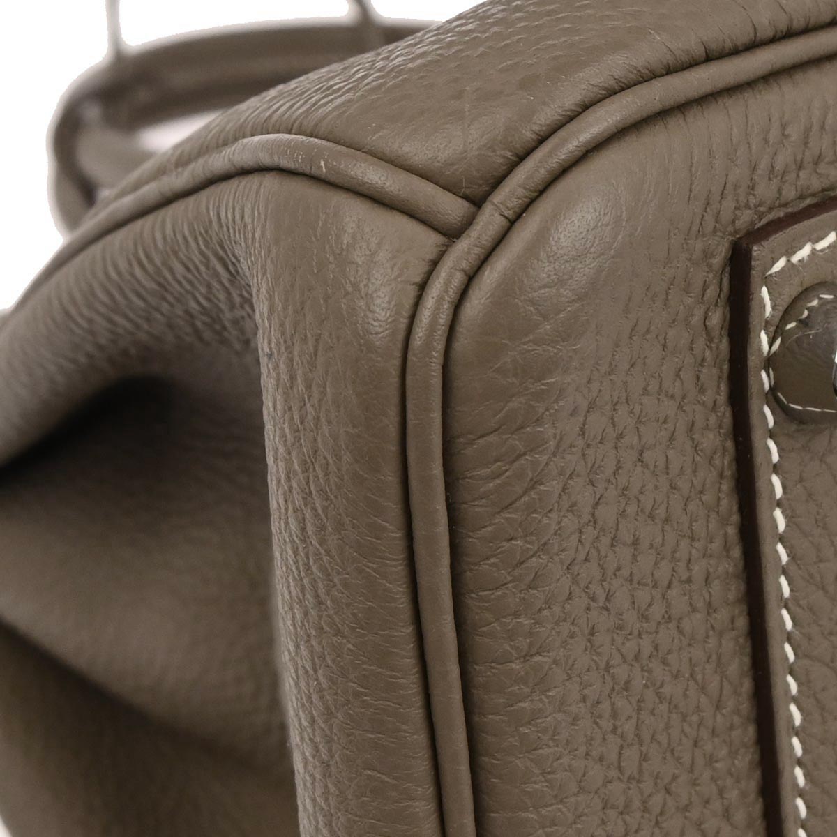 Hermes Etoupe Gray Togo Birkin 30 Handbag