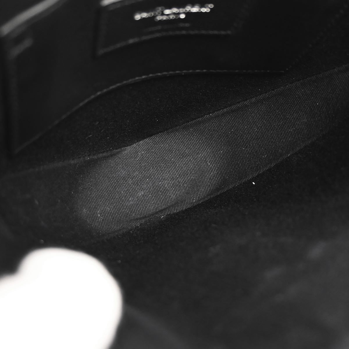 Saint Laurent Black Leather Love Heart Shoulder Bag