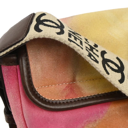 Chanel 2014-2015 Multicolor Suede Flower Power Messenger Bag