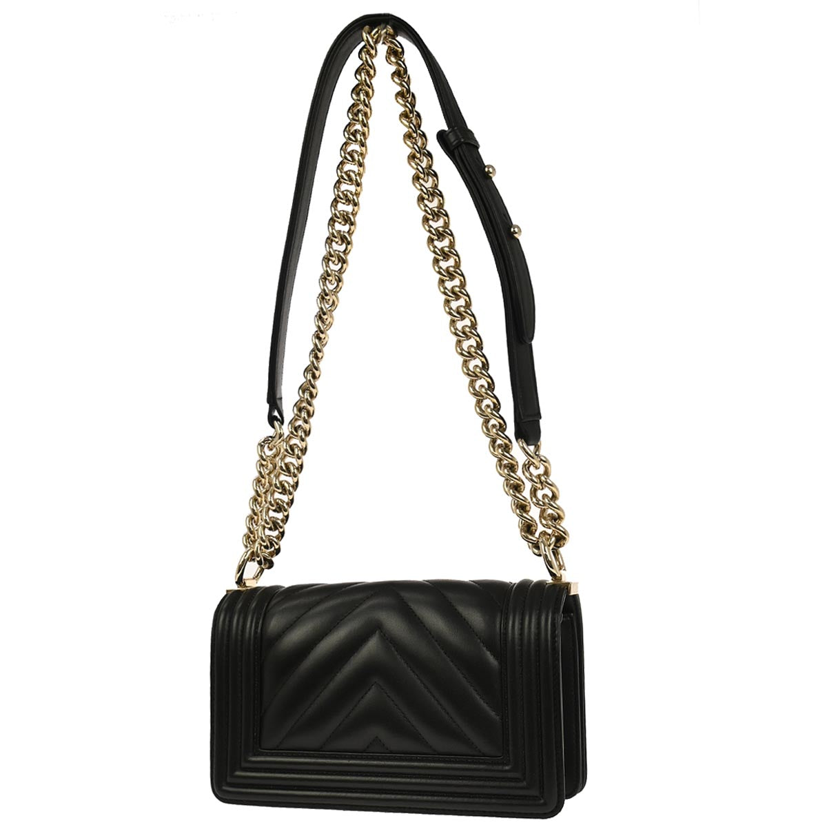 Boy Chanel Black Lambskin Small Chain Shoulder Bag