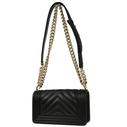 Boy Chanel Black Lambskin Small Chain Shoulder Bag