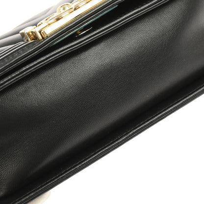 Boy Chanel Black Lambskin Small Chain Shoulder Bag