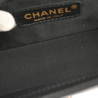 Boy Chanel Black Lambskin Small Chain Shoulder Bag