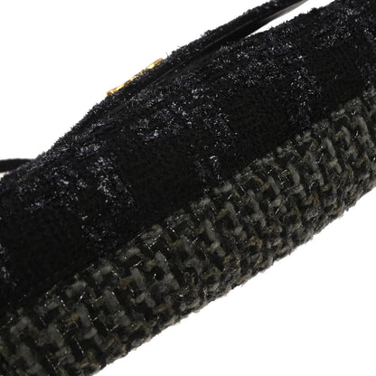 Chanel Black Tweed Double Sided Shoulder Bag
