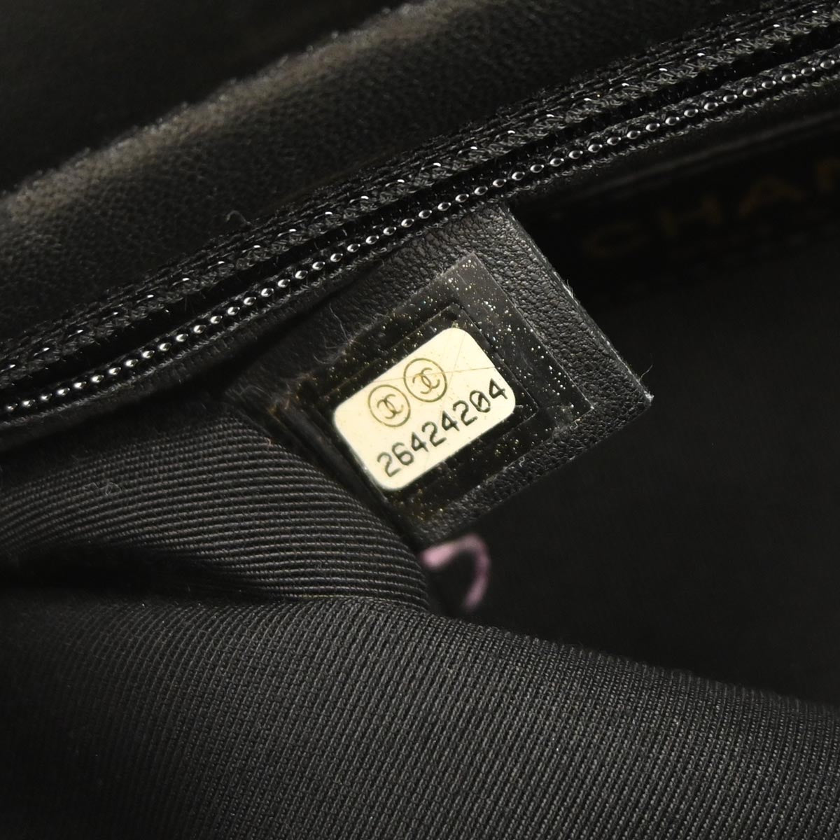 Chanel Black Tweed Double Sided Shoulder Bag