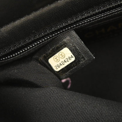 Chanel Black Tweed Double Sided Shoulder Bag