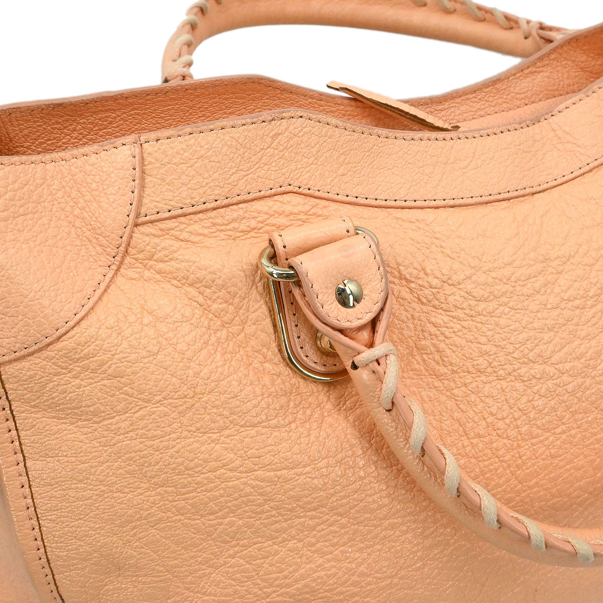 Balenciaga Pink Metallic Edge Classic City Shoulder Handbag