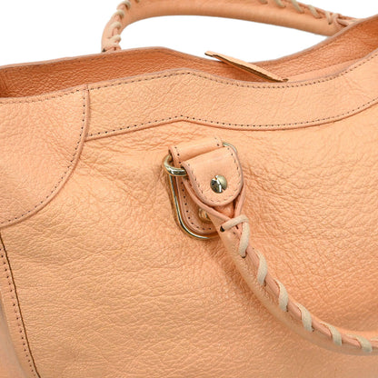 Balenciaga Pink Metallic Edge Classic City Shoulder Handbag