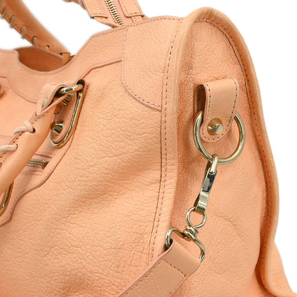 Balenciaga Pink Metallic Edge Classic City Shoulder Handbag