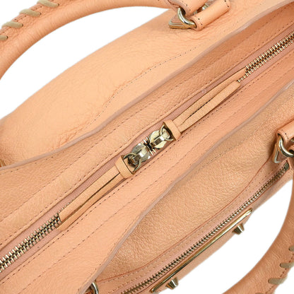 Balenciaga Pink Metallic Edge Classic City Shoulder Handbag
