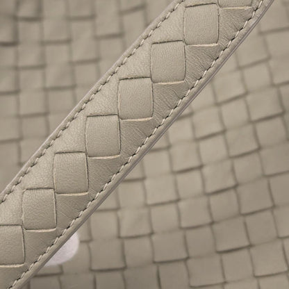 Bottega Veneta Gray Lambskin Intrecciato Tote Bag