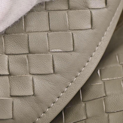 Bottega Veneta Gray Lambskin Intrecciato Tote Bag