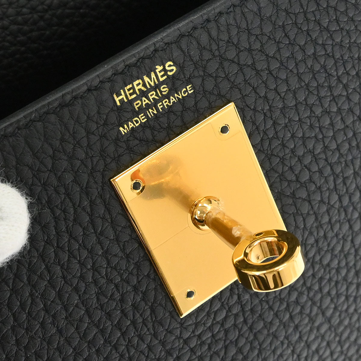 Hermes Black Togo Kelly 28 Retourne 2way Shoulder Handbag