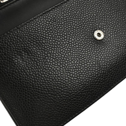 Chanel Black Caviar Skin Timeless WOC Wallet on Chain Bag