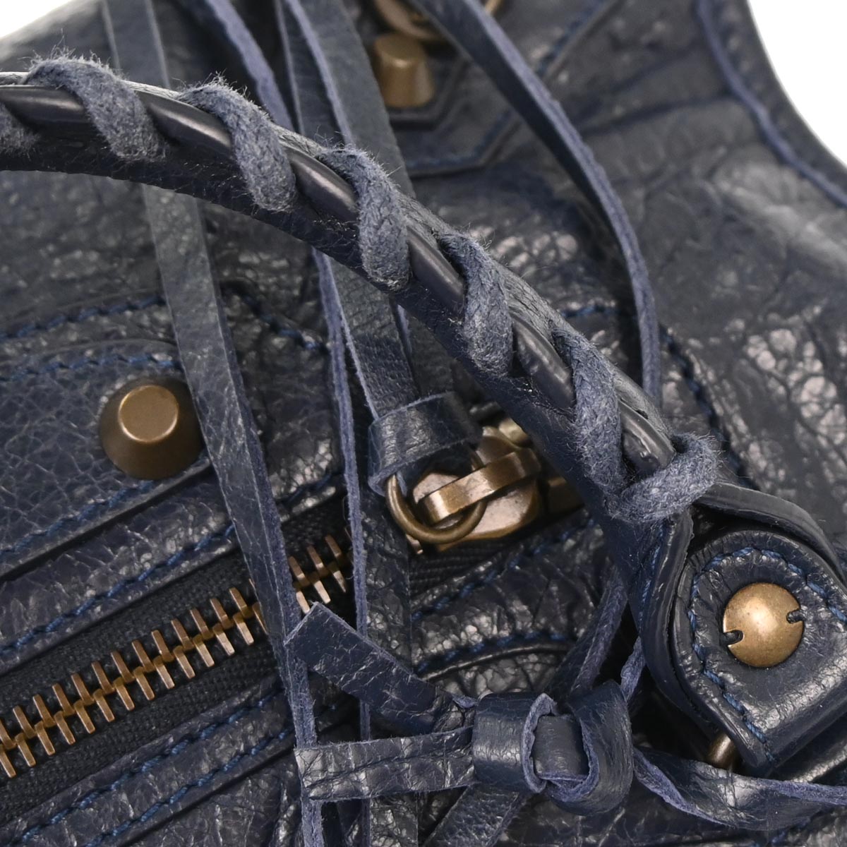 Balenciaga Navy Classic Mini City 2way Shoulder Handbag