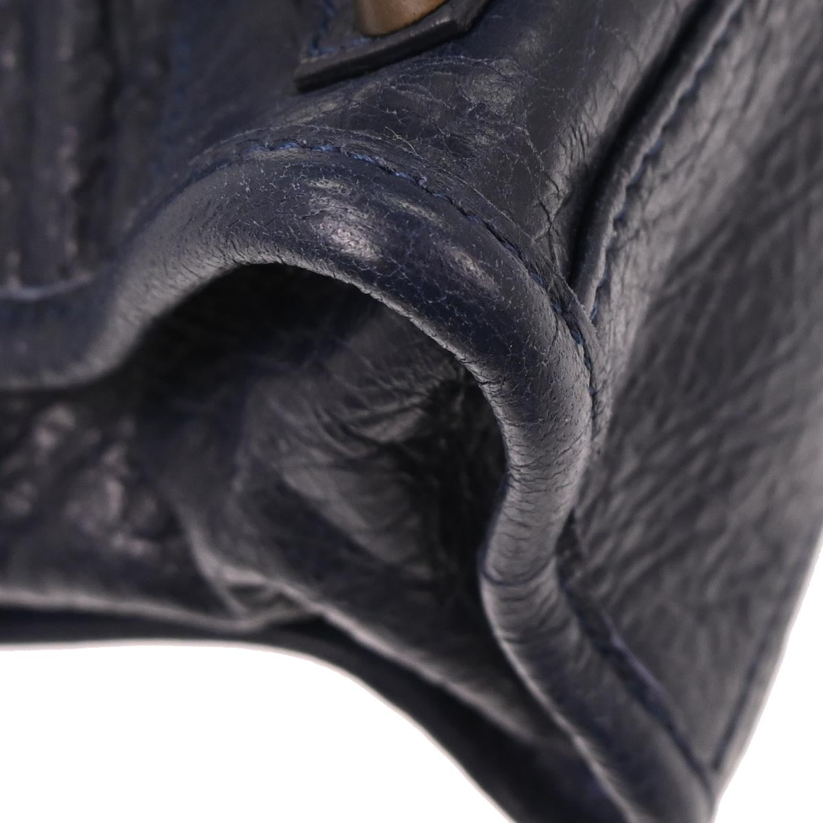 Balenciaga Navy Classic Mini City 2way Shoulder Handbag