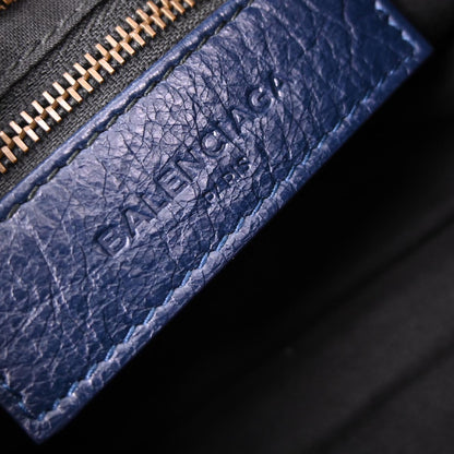 Balenciaga Navy Classic Mini City 2way Shoulder Handbag