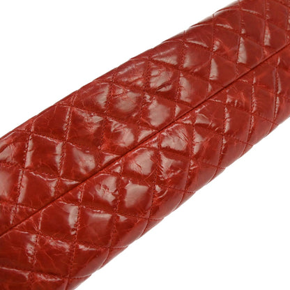 Chanel Red Patent Leather Medium Mademoiselle Bowling Bag