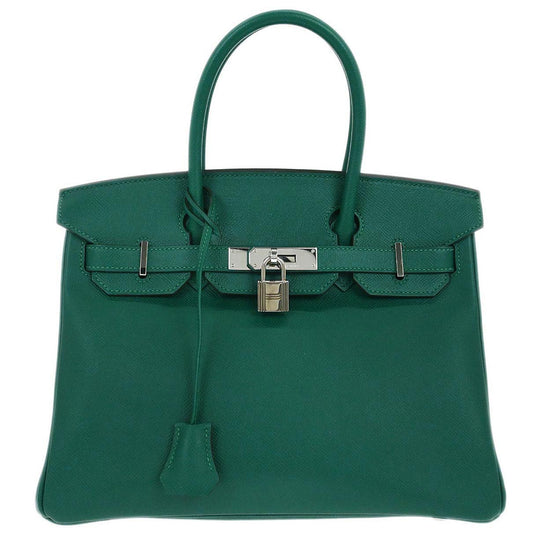 Hermes Malachite Epsom Birkin 30 Handbag