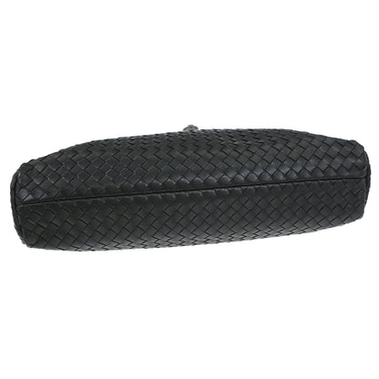 Bottega Veneta Black Calfskin Intrecciato Briefcase Handbag