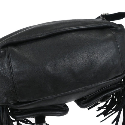 Saint Laurent Black Fringe Festival Backpack