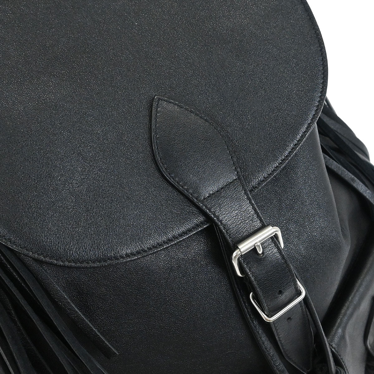 Saint Laurent Black Fringe Festival Backpack
