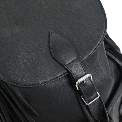 Saint Laurent Black Fringe Festival Backpack