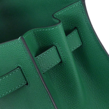 Hermes Vert Vertigo Epsom Kelly 32 Sellier 2way Shoulder Handbag