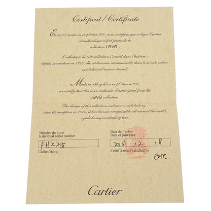 Cartier Mini Love Ring Au750 Diamond #51 Jewelry