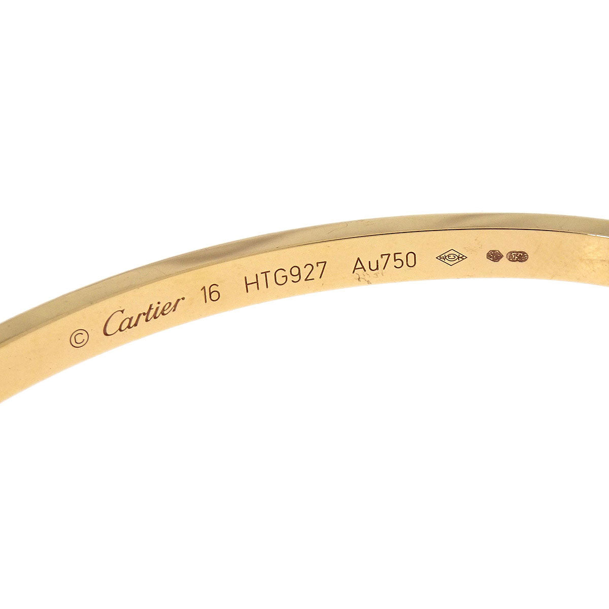 Cartier Love Bracelet Bangle Small Au750 #16 Jewelry