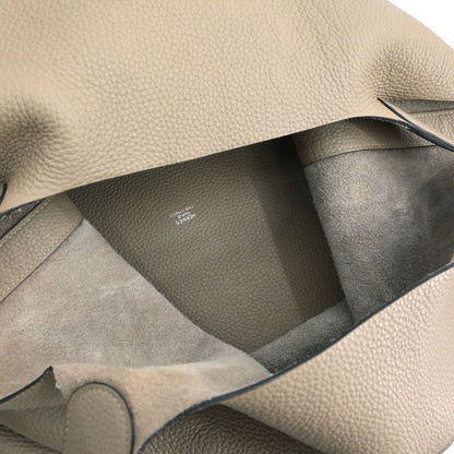 Hermes Tourterelle Gray Taurillon Clemence Picotin Lock TGM