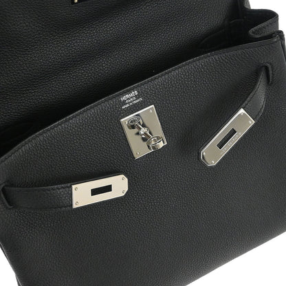 Hermes Black Togo Kelly 28 Retourne 2way Shoulder Handbag