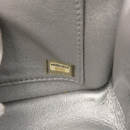 Chanel Silver Caviar Skin CC Filigree Flap Bag Shoulder Bag