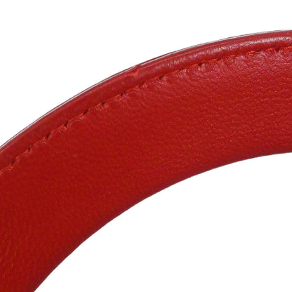 Christian Dior Red Lambskin Medium Lady Dior Cannage 2way Shoulder Handbag