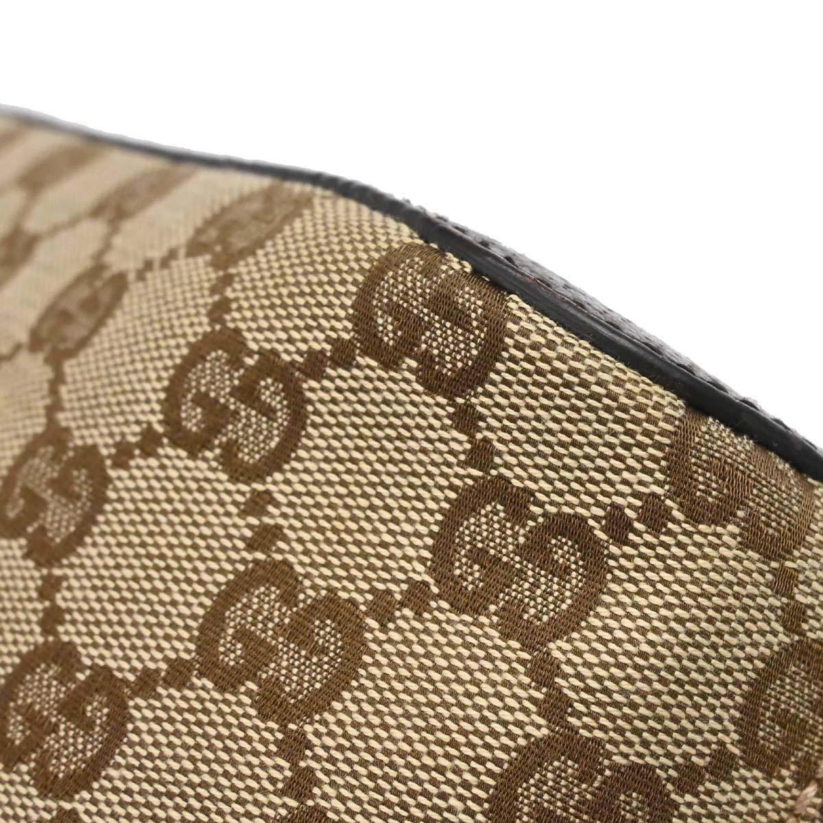 Gucci Beige Canvas GG Hobo Handbag