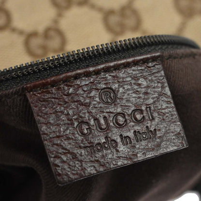Gucci Beige Canvas GG Hobo Handbag