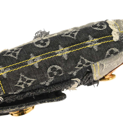 Louis Vuitton Gray Monogram Denim Patchwork Pouchy Handbag M95383
