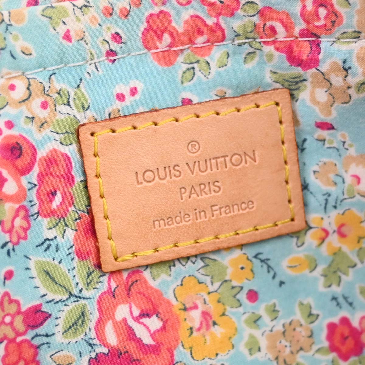 Louis Vuitton Gray Monogram Denim Patchwork Pouchy Handbag M95383