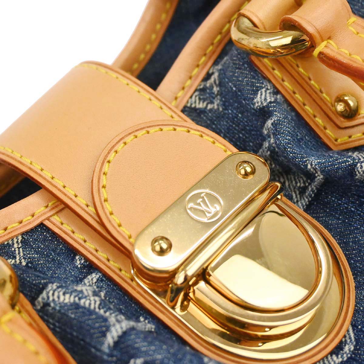 Louis Vuitton Blue Monogram Denim Pleaty Handbag M95020