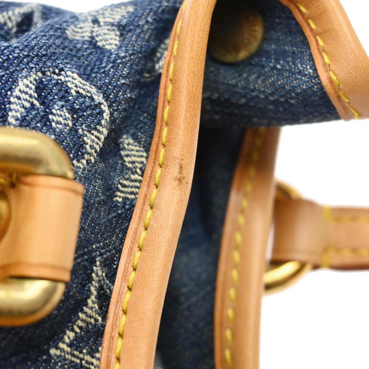 Louis Vuitton Blue Monogram Denim Pleaty Handbag M95020