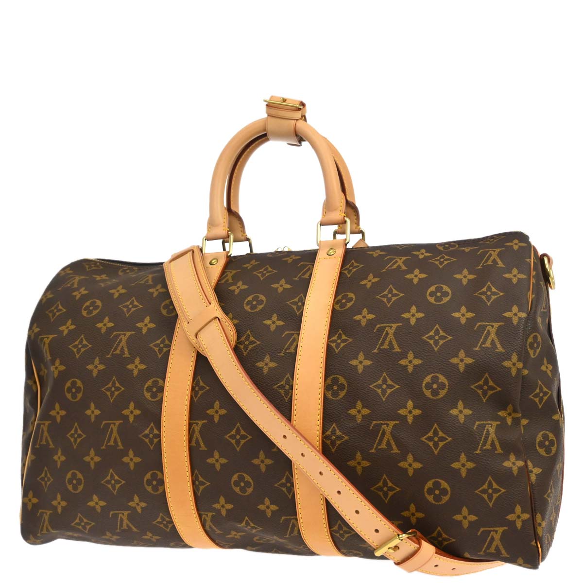 Louis Vuitton Monogram Keepall Bandouliere 45 Duffle Bag M41418