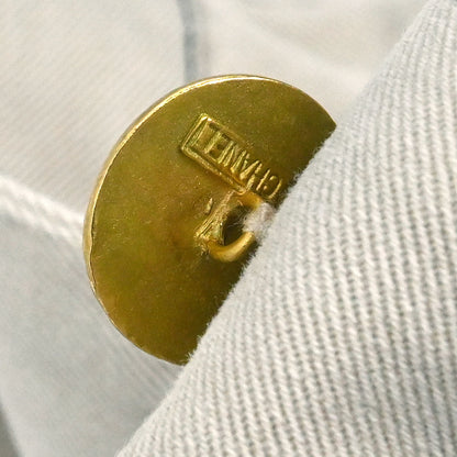 Chanel Long Denim Pants Beige #36