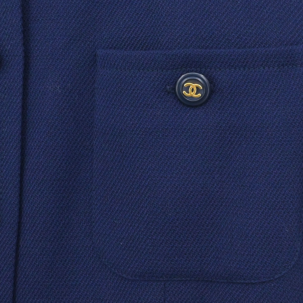 Chanel 1994 Short Sleeve Dress Navy #38