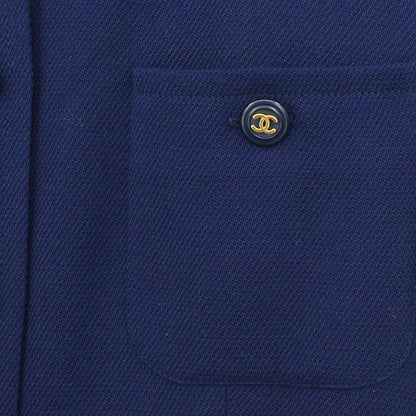 Chanel 1994 Short Sleeve Dress Navy #38