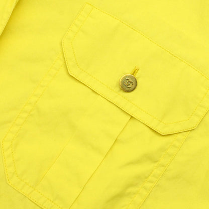 Chanel Blouse Shirt Yellow #36