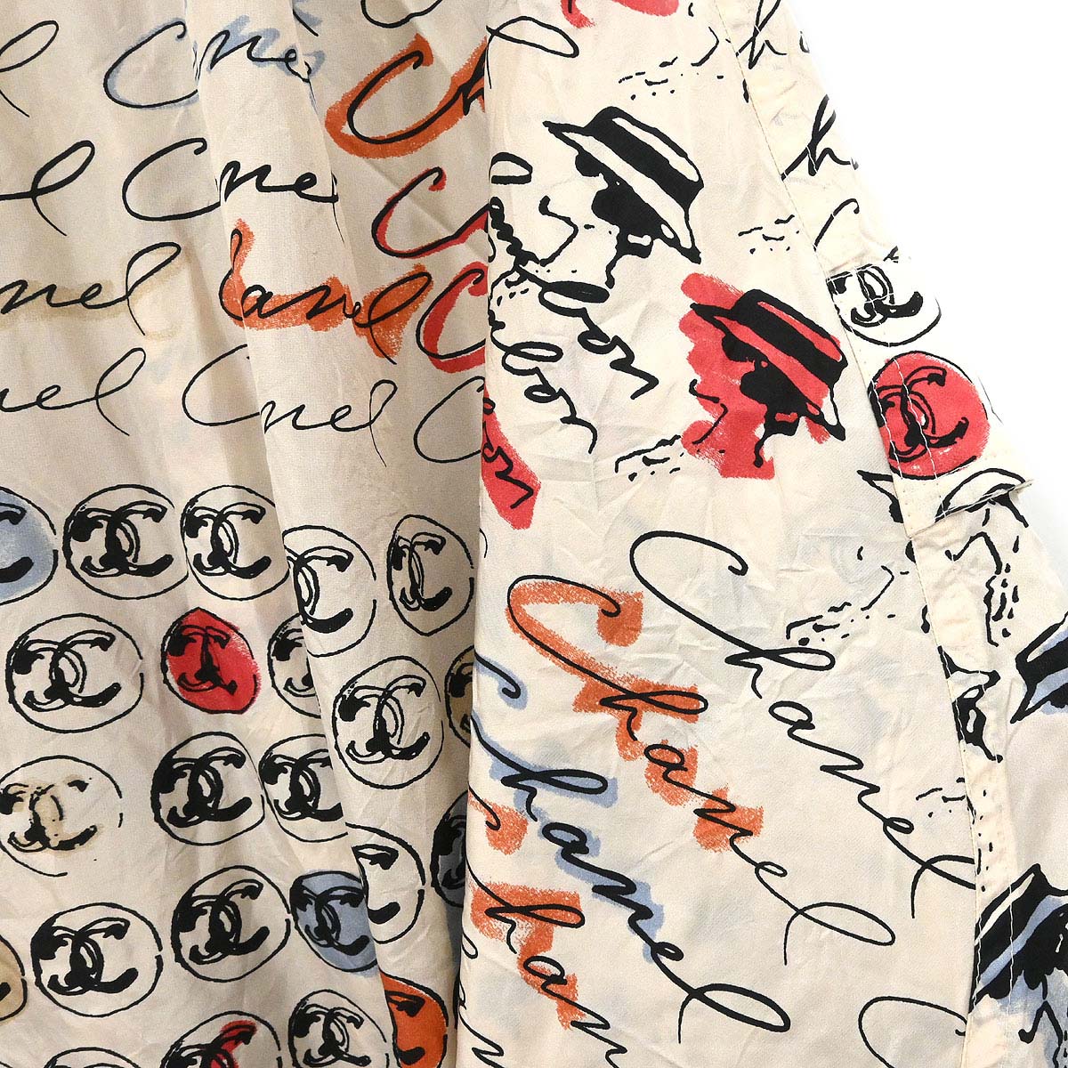 Chanel 2006 Mademoiselle Pattern Silk Jacket